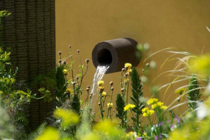 Cleve West, Landscape Design, Garden Designer, Award Winning, Daily Telegraph Garden, Best In Show, 2011, Gold Medal, Lesbotta, Chelsea Flower Show, 2011, drystone walls, gravel garden, concrete columns, Libya